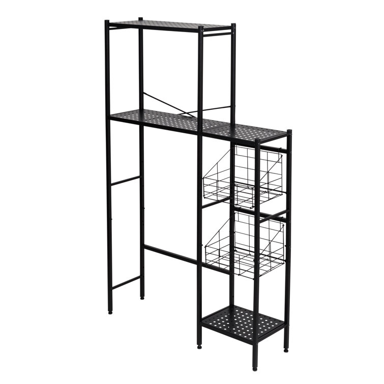 Rebrilliant Lakeea Steel Freestanding OverTheToilet Storage Wayfair